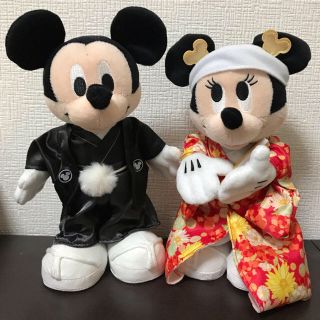 ディズニー(Disney)のウェルカムドール 和装 ミッキー ミニー ディズニー 23cm(ウェルカムボード)