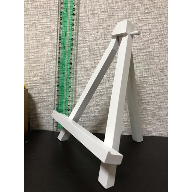 木製 イーゼル Sサイズ 白 ホワイト ウェルカムスペース23cm エンタメ/ホビーのアート用品(イーゼル)の商品写真