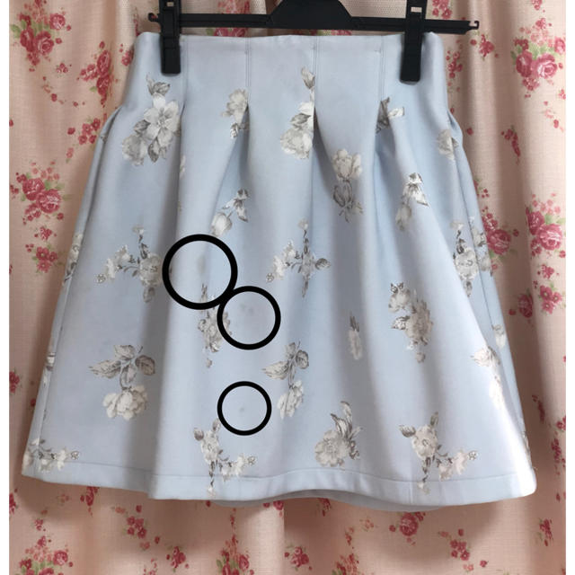 titty&co(ティティアンドコー)のtitty&co.花柄水色スカート♡即購入可♡Mサイズ レディースのスカート(ひざ丈スカート)の商品写真