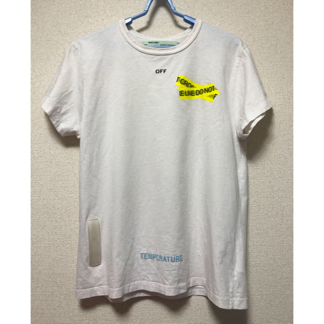 超人気 OFF WHITE オフホワイト ファイヤーテープ シャツ アローロゴ T