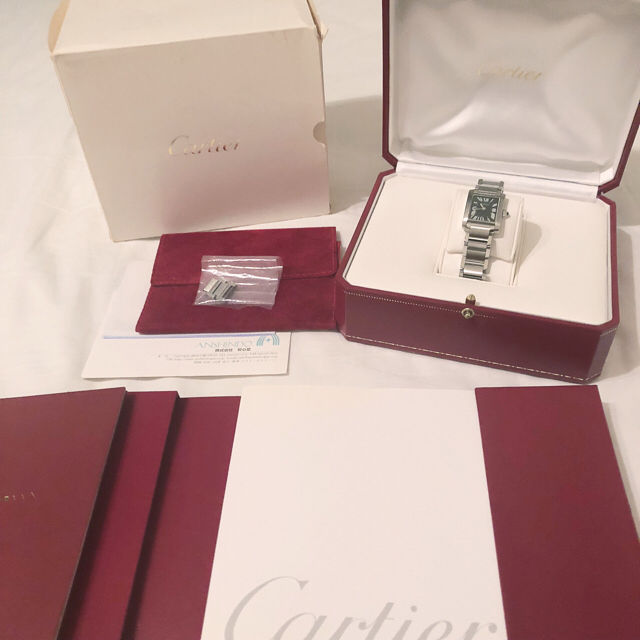 Cartier(カルティエ)の2017年OH済み カルティエ タンクフランセーズ 限定モデル Cartier レディースのファッション小物(腕時計)の商品写真