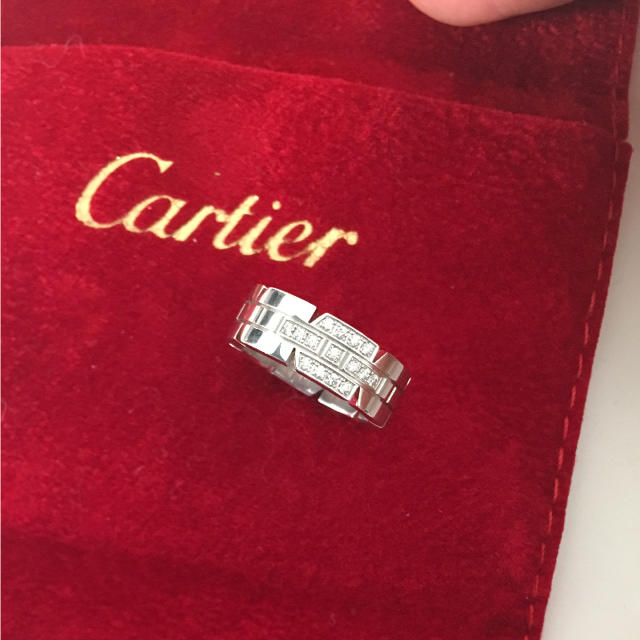 Cartier - カルティエ タンク ダイヤ リング WG 47