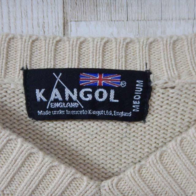 KANGOL(カンゴール)のmegu様専用！カンゴール　ニット　ビッグシルエット　M　ベージュ メンズのトップス(ニット/セーター)の商品写真