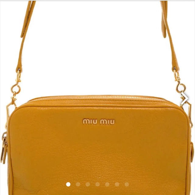 miumiu  ショルダーバッグ イエロー