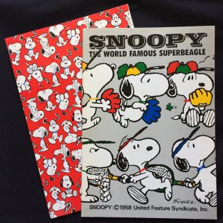 スヌーピー(SNOOPY)のスヌーピーノート　2冊セット　SNOOPY(ノート/メモ帳/ふせん)