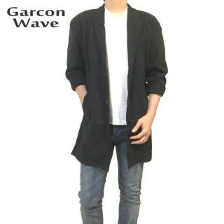 Garcon Wave - ギャルソンウェーブ　新品　チェスターコート　コーディガン　ブラック　Ｍ