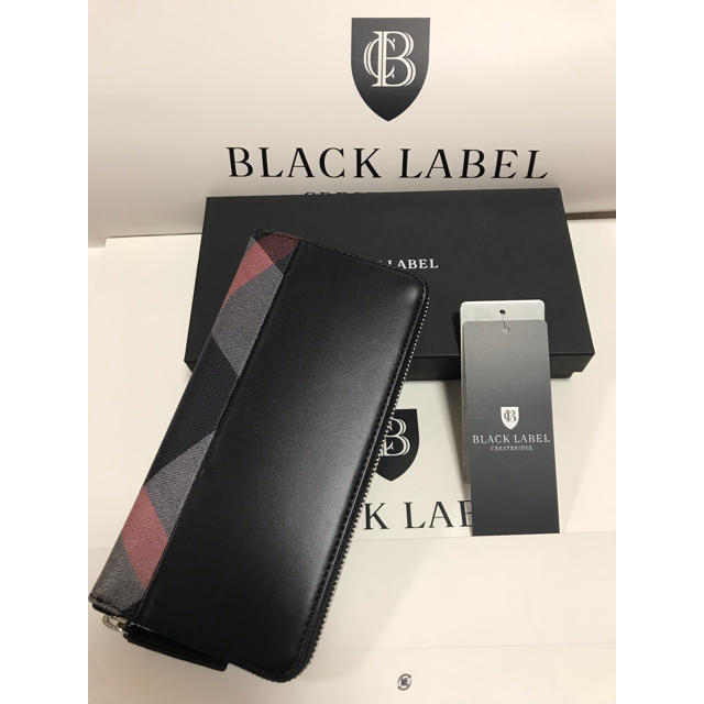 BLACK LABEL CRESTBRIDGE(ブラックレーベルクレストブリッジ)の新品 ブラックレーベル クレストブリッジ 長財布 ネイビー メンズのファッション小物(長財布)の商品写真