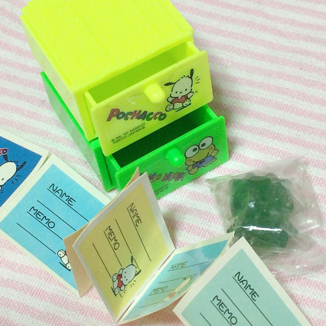 1997年 ポチャッコ ケロッピー 引き出し エンタメ/ホビーのおもちゃ/ぬいぐるみ(キャラクターグッズ)の商品写真