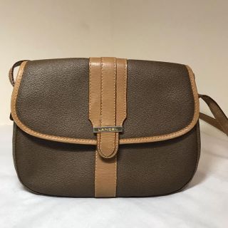 ランセル(LANCEL)の美品 LANCEL ランセル ロゴ PVC×レザー ショルダーバッグ ポシェット(ショルダーバッグ)