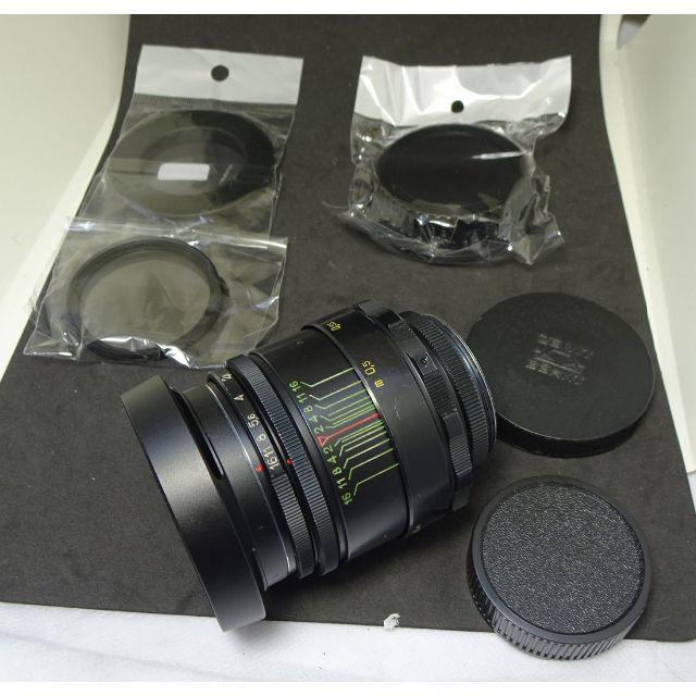 宅配 212 美品 ぐるぐるボケレンズ Helios44-2 アダプター付 レンズ(単 ...