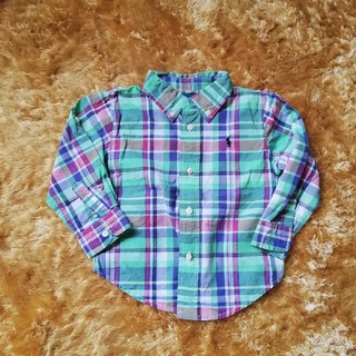 ラルフローレン(Ralph Lauren)のラルフローレン　チェックシャツ　18M(ブラウス)