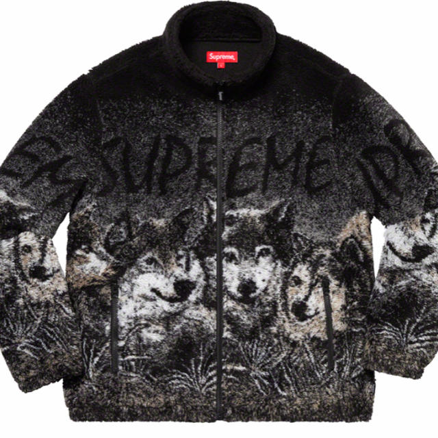 supreme wolf fleece jacket