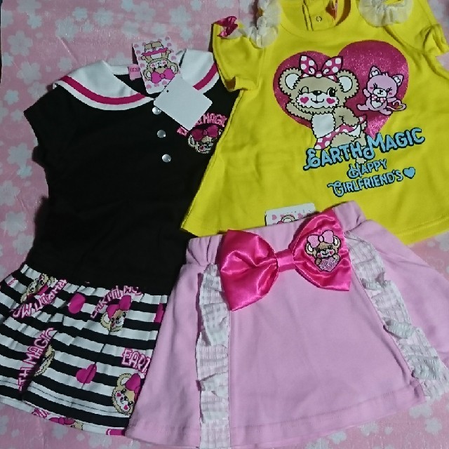 EARTHMAGIC(アースマジック)の専用です。 キッズ/ベビー/マタニティのキッズ服女の子用(90cm~)(ワンピース)の商品写真