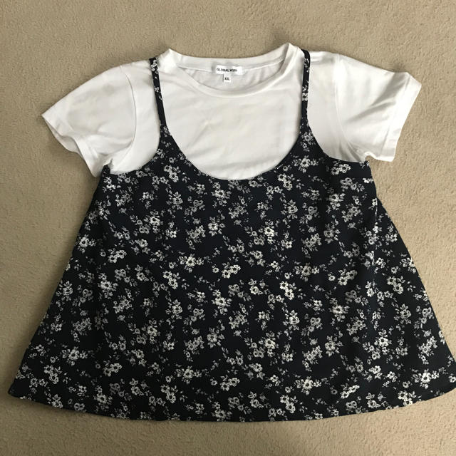 GLOBAL WORK(グローバルワーク)の半袖カットソー キッズ/ベビー/マタニティのキッズ服女の子用(90cm~)(Tシャツ/カットソー)の商品写真