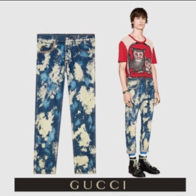 Gucci(グッチ)のGUCCI ブリーチデニム メンズのパンツ(デニム/ジーンズ)の商品写真