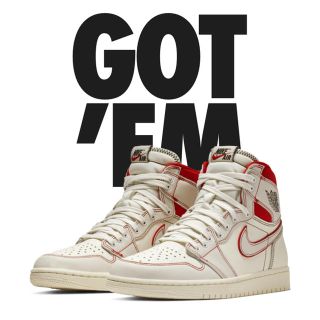 ナイキ(NIKE)のnike  air  jordan1 SAIL(スニーカー)