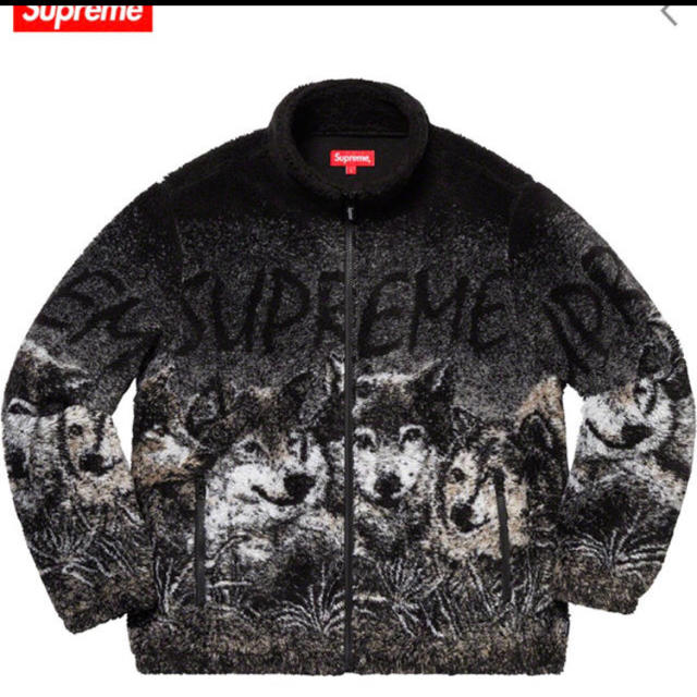 Supreme - supreme wolf fleece jacket L