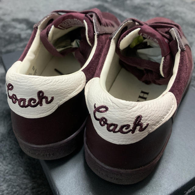 COACH(コーチ)のcoachコーチロートップ スニーカーC1267.5D23.5cmダークパープル メンズの靴/シューズ(スニーカー)の商品写真