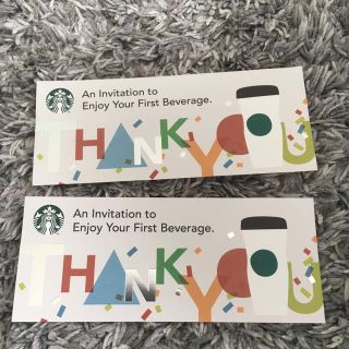 スターバックスコーヒー(Starbucks Coffee)のスタバドリンクチケット(フード/ドリンク券)