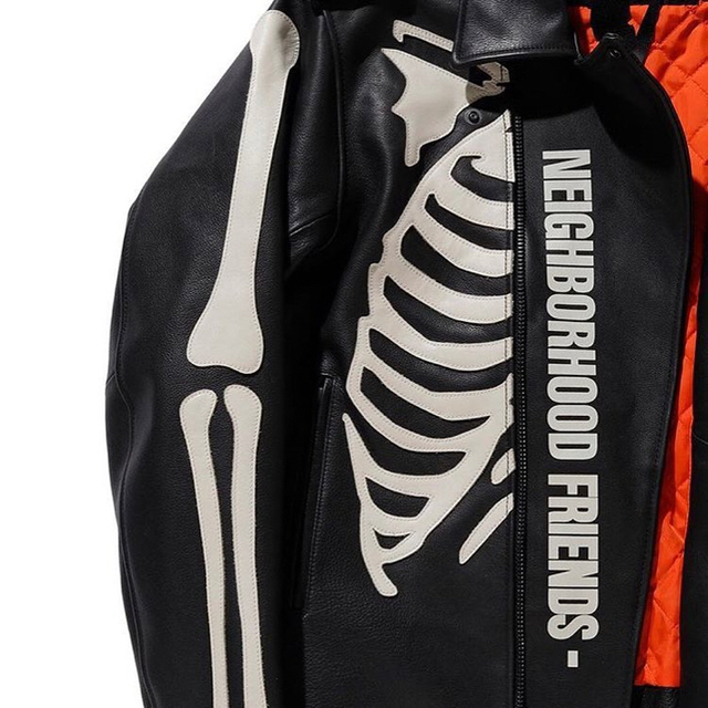 NEIGHBORHOOD(ネイバーフッド)のvlone neighborhood Lサイズ メンズのジャケット/アウター(レザージャケット)の商品写真