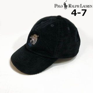 ポロラルフローレン(POLO RALPH LAUREN)のラルフローレン ポロベア コーデュロイ キャップ (4-7)黒 181220(キャップ)