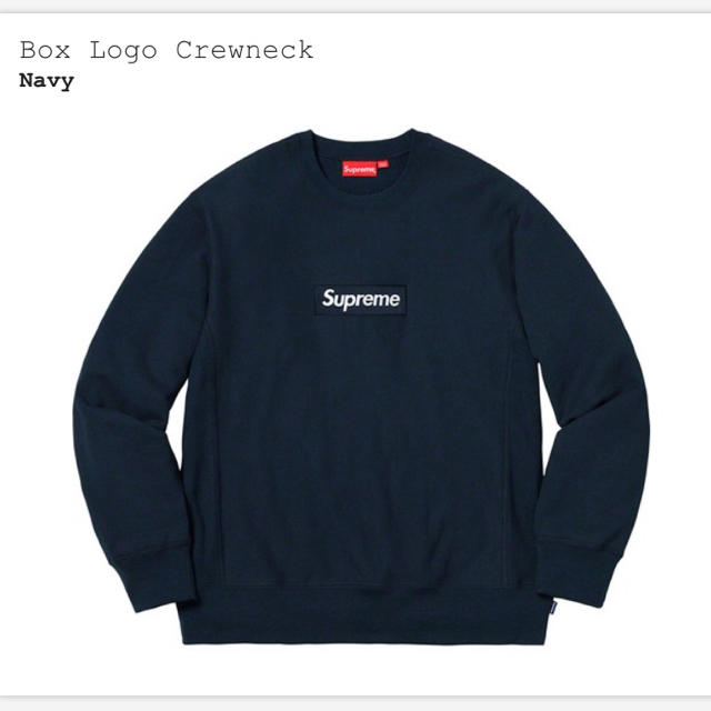 2018aw supreme Box Logo Crewneck