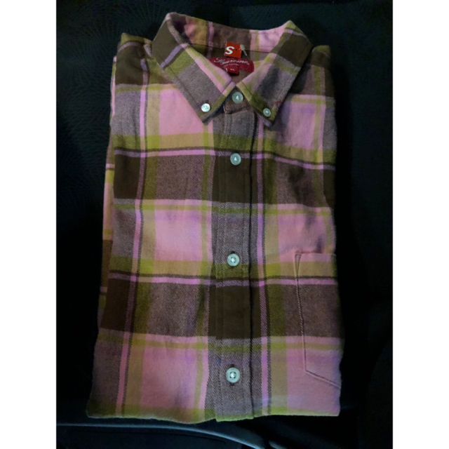 【XL】Plaid Flannel Shirt dusty pink