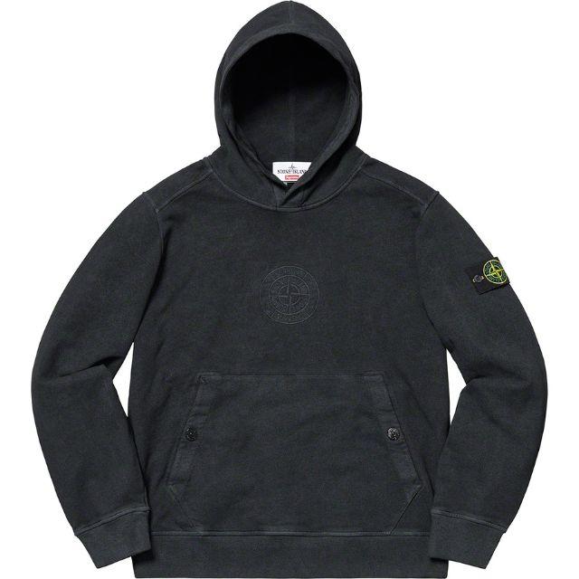 【人気XL】Supreme Stone Island Hooded 黒トップス