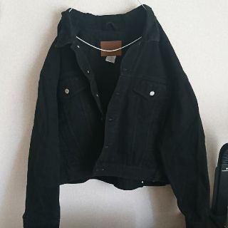 ザラ(ZARA)のオーバーサイズ デニムジャケット ブラック(Gジャン/デニムジャケット)