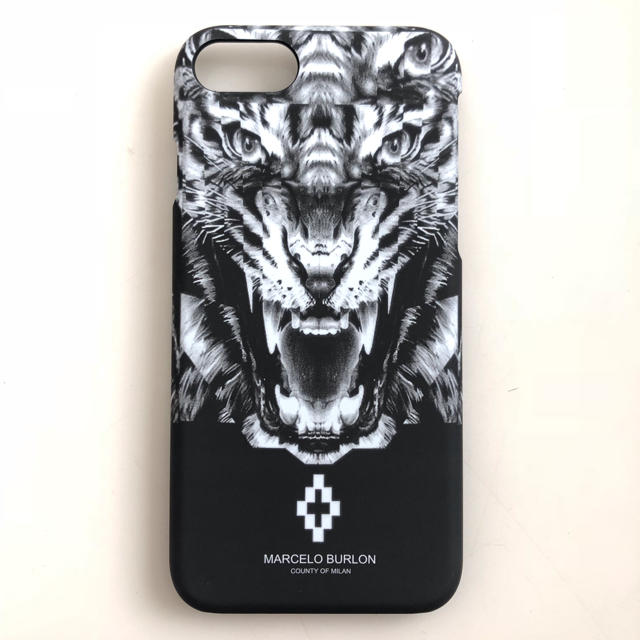 iphone6 ケース シンプル 黒 | MARCELO BURLON - iPhoneケース マルセロバーロン トラの通販 by sjy's shop｜マルセロブロンならラクマ