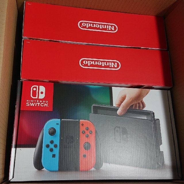 N S - 任天堂 スイッチ本体 ネオンブルー 4台の通販 by L&
