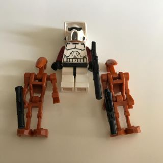 レゴ(Lego)のレゴ スターウォーズ  ミニフィグ ARFトルーパー&バトルドロイド2体(SF/ファンタジー/ホラー)