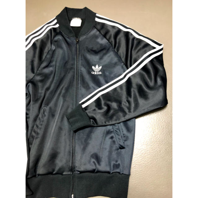 超美品 adidas アディダス ATP ブラック ビンテージ ジャージ 【送料込】 【ビッグサイズ!】90s アディダス トラックジャケット ATPジャケット 黒 ジャージ