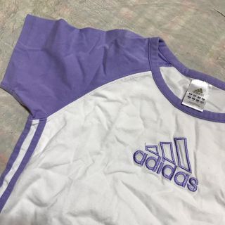 アディダス(adidas)のレア！ パステルパープル Tシャツ　★最終出品！(Tシャツ(半袖/袖なし))