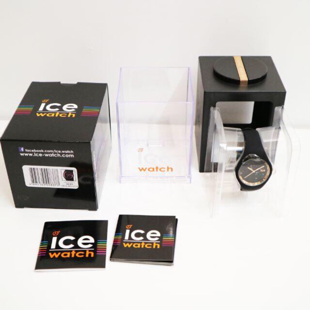 ice watch(アイスウォッチ)の[アイスウォッチ]腕時計 34mm ブラック×ローズゴールド  レディースのファッション小物(腕時計)の商品写真