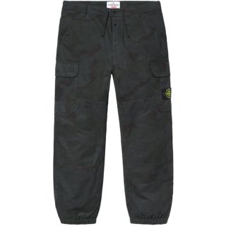 シュプリーム(Supreme)のSupreme/Stone Island Camo Cargo Pant 黒S(ワークパンツ/カーゴパンツ)