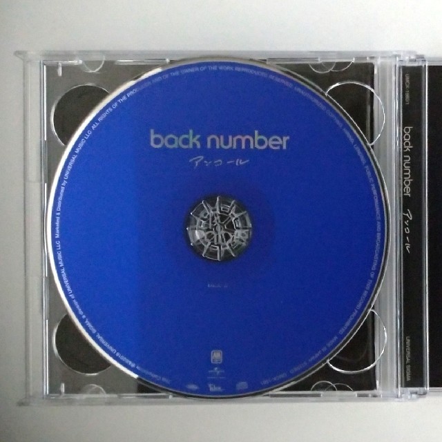 BACK NUMBER(バックナンバー)のback number アンコール エンタメ/ホビーのCD(ポップス/ロック(邦楽))の商品写真