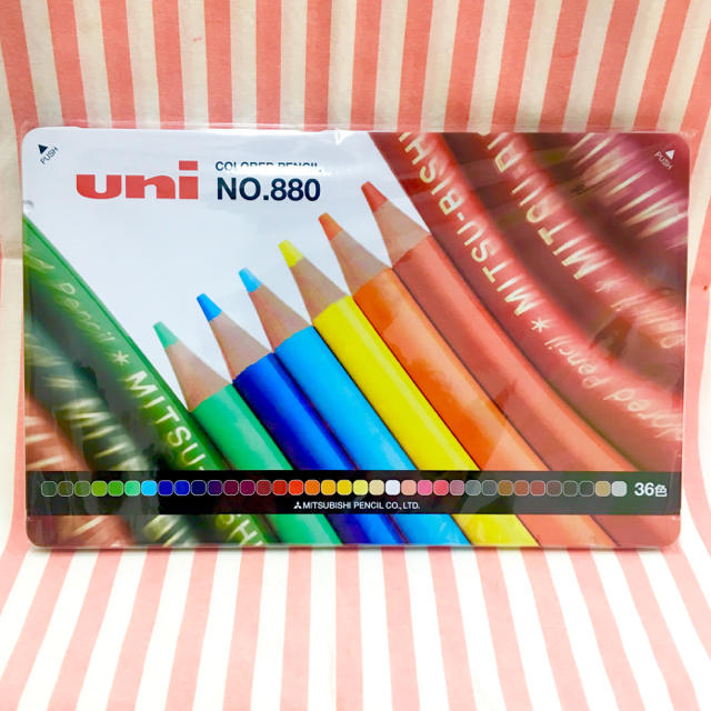 三菱(ミツビシ)の新品未使用！色鉛筆36色セット   エンタメ/ホビーのアート用品(色鉛筆)の商品写真