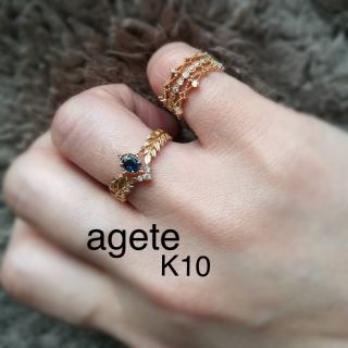 agete k10 ラブラドライトリング