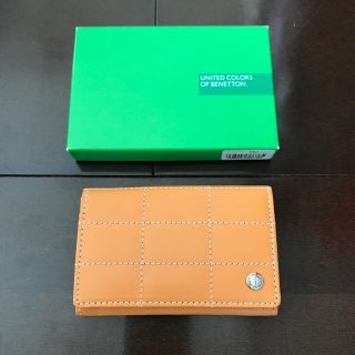 ベネトン(BENETTON)の新品☆BENETTON ベネトン☆名刺入れ☆オレンジ(名刺入れ/定期入れ)