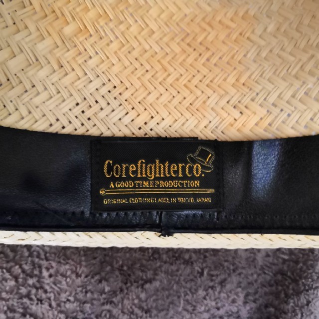 corefighter(コアファイター)のCORE FIGHTER/麦わら帽子/ストローハット/モデルの頭周り54cm メンズの帽子(ハット)の商品写真