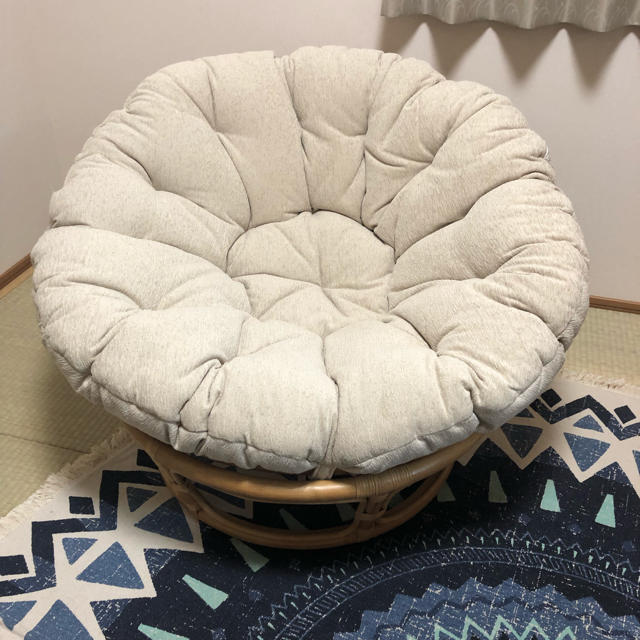 ニトリ - 大阪お届け サタンリラックスチェア 籐 椅子 パパサン ニトリ - 大阪お届け サタンリラックスチェア 籐 椅子 パパサン
