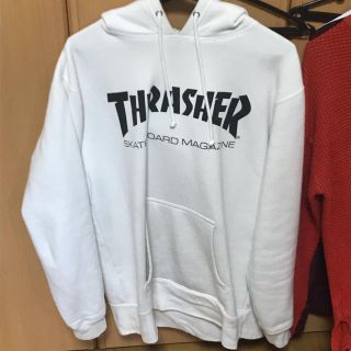 スラッシャー(THRASHER)のTHRASHERスラッシャーパーカー白(パーカー)