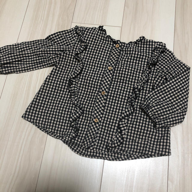 ZARA KIDS(ザラキッズ)のzara baby ギンガムチェックブラウス キッズ/ベビー/マタニティのベビー服(~85cm)(シャツ/カットソー)の商品写真