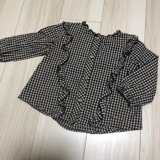 ザラキッズ(ZARA KIDS)のzara baby ギンガムチェックブラウス(シャツ/カットソー)