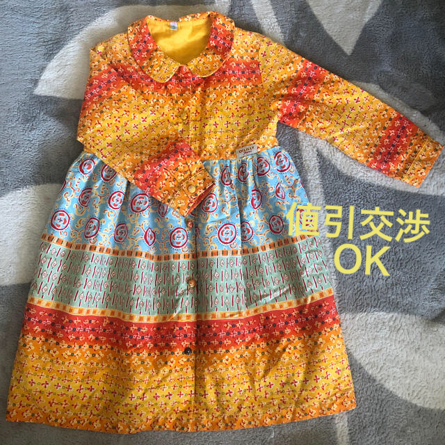 OILILY(オイリリー)の【キッカ様】オイリリー 120❤ 春色ワンピ キッズ/ベビー/マタニティのキッズ服女の子用(90cm~)(ワンピース)の商品写真