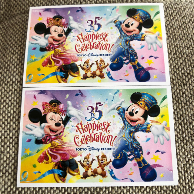 Disney(ディズニー)のDisneyギフトパスポート 大人×2枚 チケットの施設利用券(遊園地/テーマパーク)の商品写真