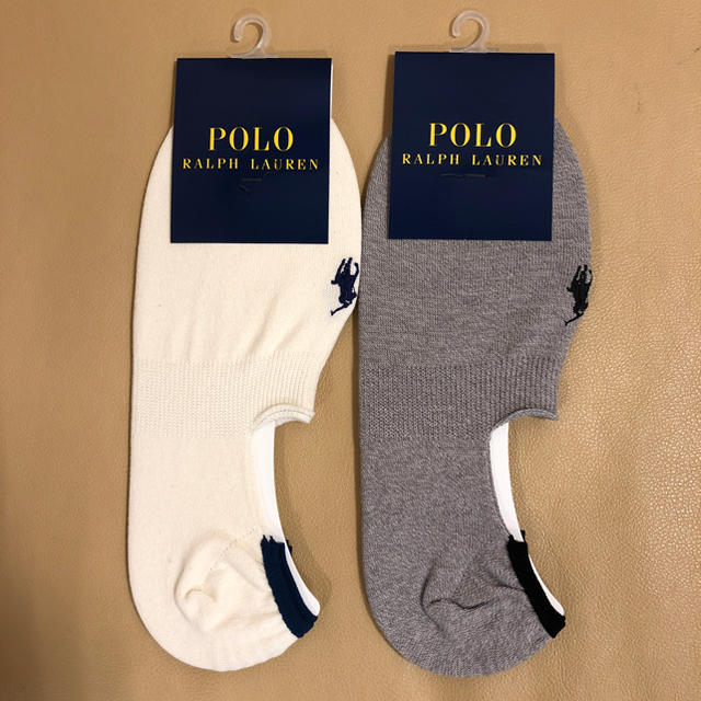 POLO RALPH LAUREN(ポロラルフローレン)の新品 メンズ POLO ポロラルフローレン 人気 カバーショートソックス2足 メンズのレッグウェア(ソックス)の商品写真