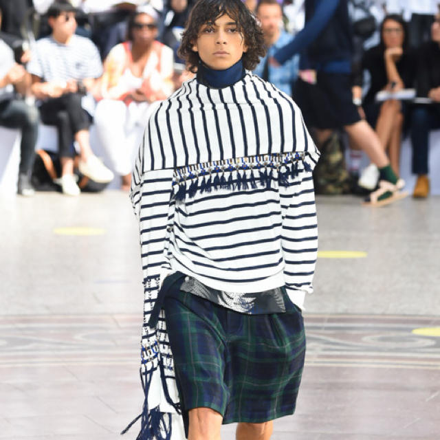 希少定価73440円】sacai 16ss ビーズ装飾ボーダー ニット - electrabd.com