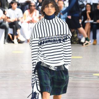 sacai 19aw ボーダーニット